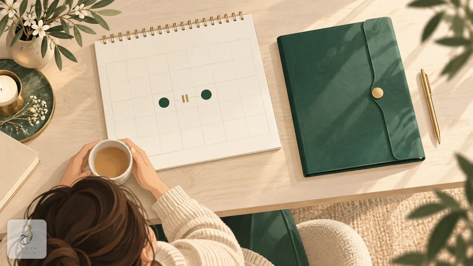 A calendar with two dates and a small pause mark, standing for a postponement of surgery for further assessment