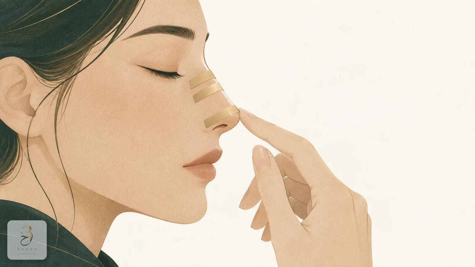 Proper nasal taping technique after rhinoplasty