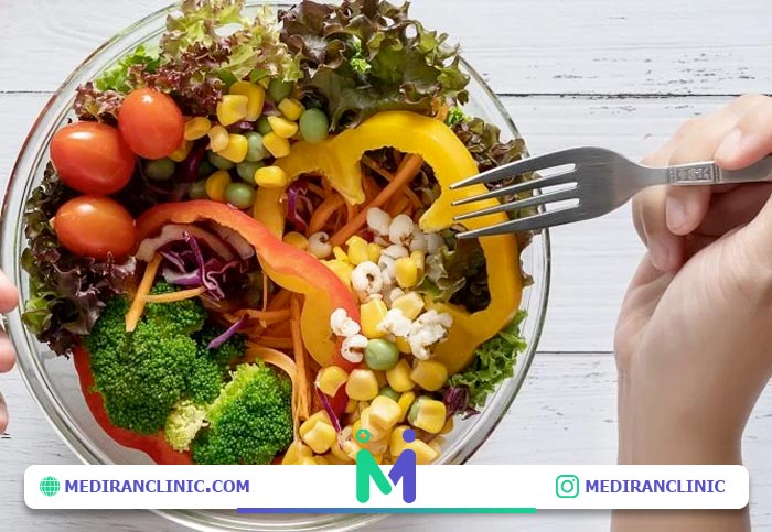 مصرف سبزیجات و غذای سالم بعد عمل بینی
