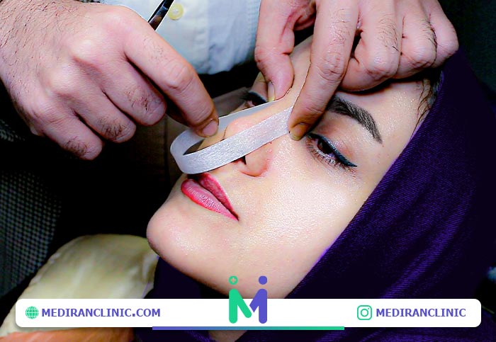 آموزش چسب زدن به بینی