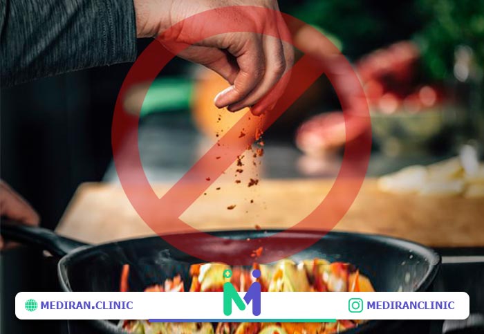 غذای تند و شور بعد عمل بینی ممنوع