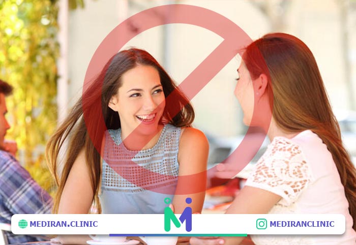 صحبت کردن بلافاصله بعد عمل بینی ممنوع