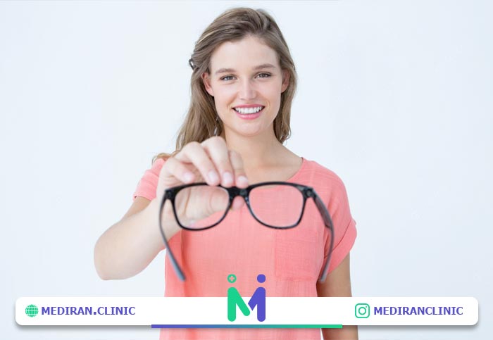 عدم استفاده از عینک بعد از عمل بینی