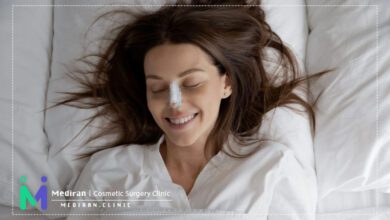 خوابیدن بعدعمل بینی